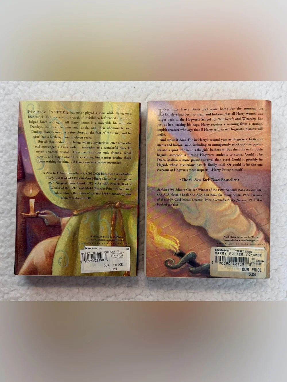 (VTG) HARRY POTTER • Sorcerer’s Stone & Chamber of Secrets Paperback Set, OS